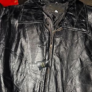 Leather and soul nwt xl black leather jacket